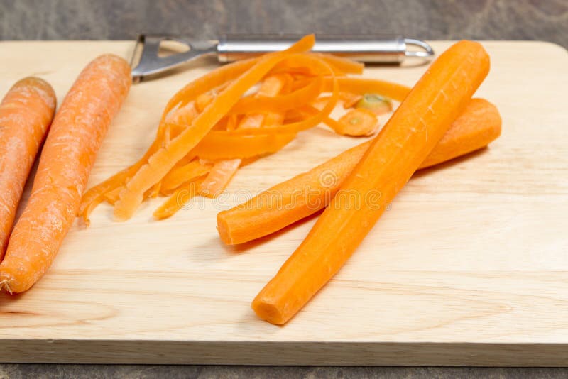 Peeled carrot stock photo. Image of peeling, nutrient 74420164