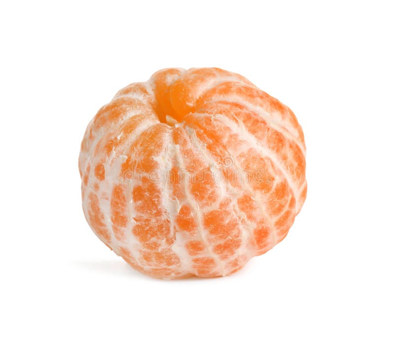 Peeled Fresh Juicy Tangerine Isolated Stock Image Image Of Color