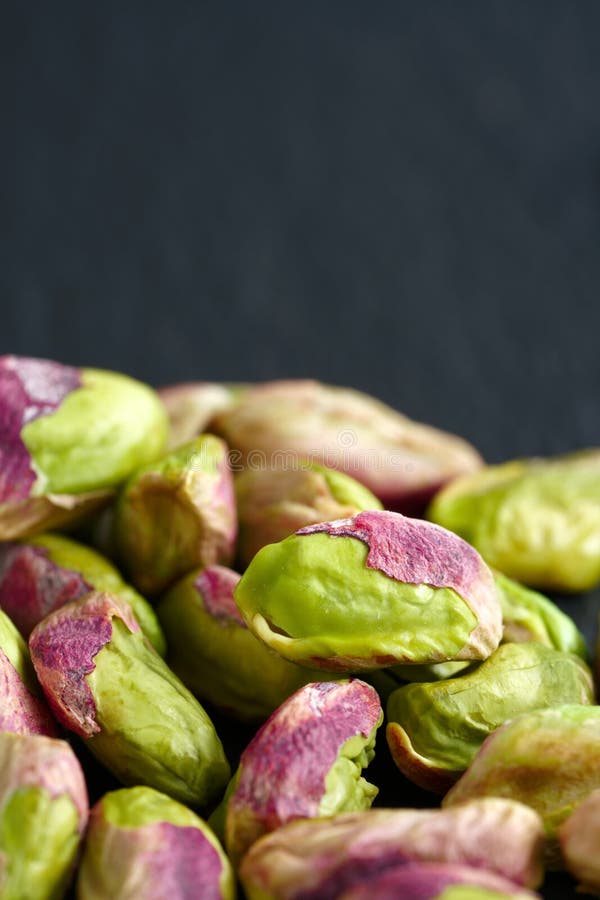 Pistachios Dry Fruits Isolated on Block Background Stock Photo Image