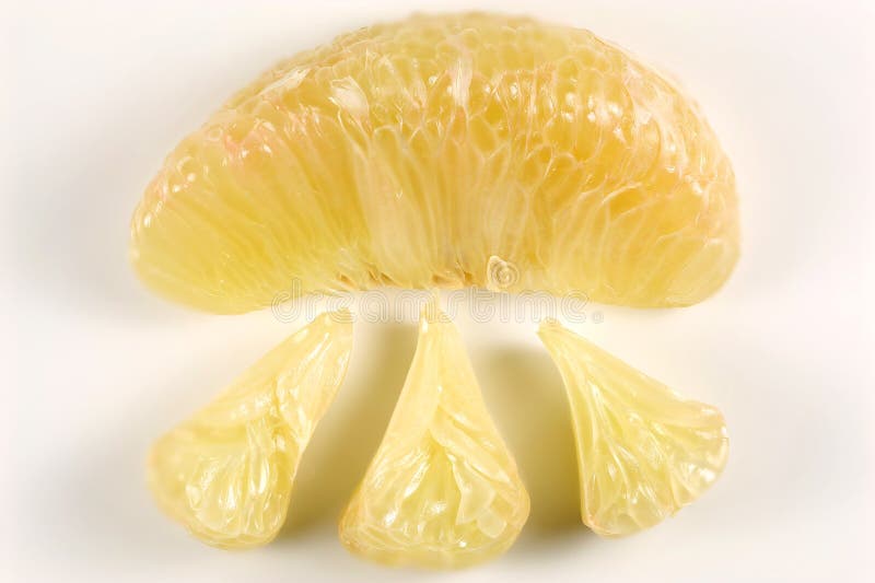 Pomelo Fruit Preparation for Eating Stock Photo Image of white, pith