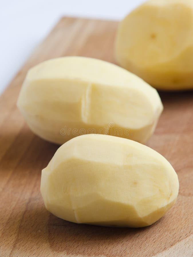 Peeled potato