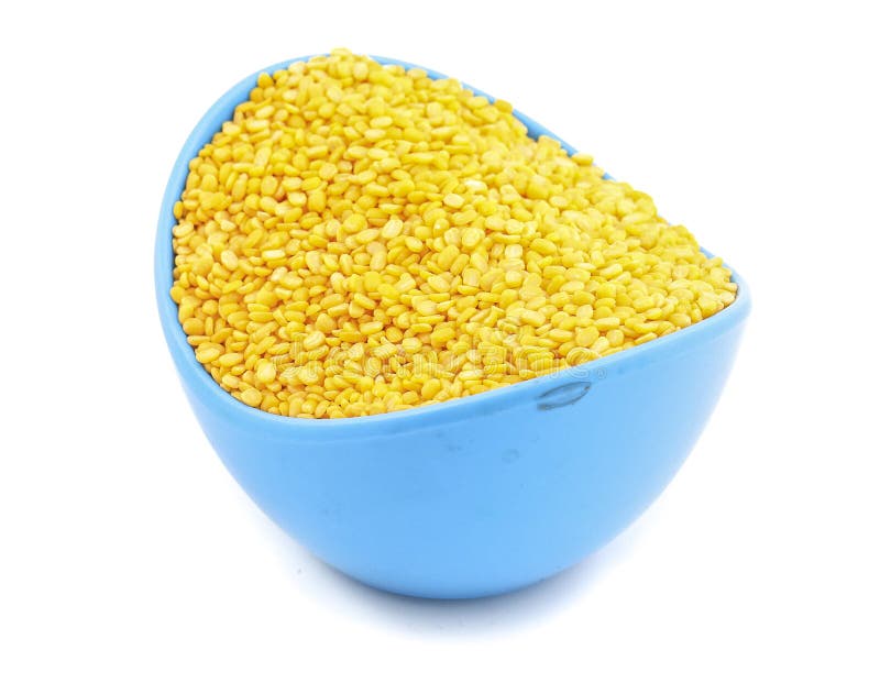 Peeled Split Mung bean stock photo. Image of protein 142689936