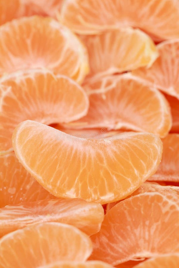 Peeled tangerines