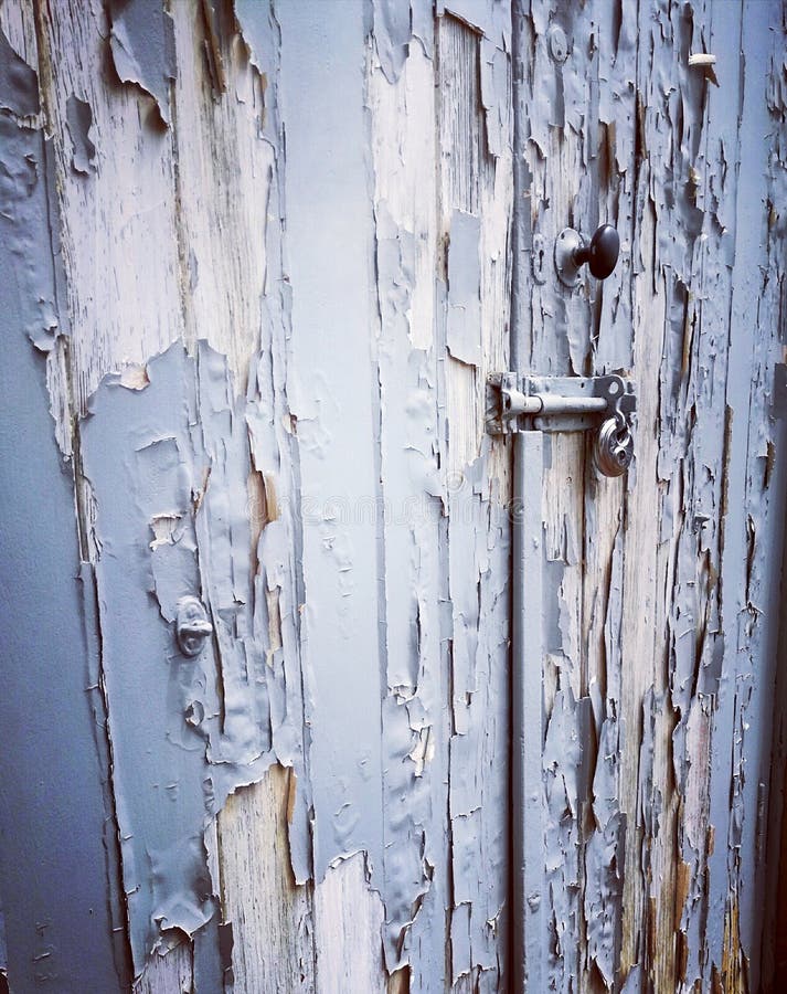 Peeling Red Door stock image. Image of beat, disrepair 1921175