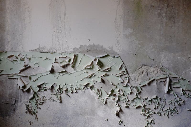 Peeling Paint on a Concrete Wall. Rough Wall Stock Image Image of