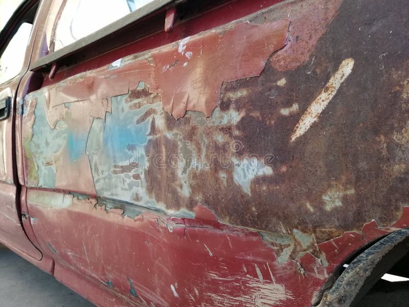 Car Paint Peeling, Car in Garage Stock Image Image of vehicle