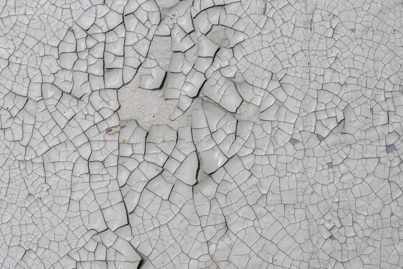 Peeling Paint on the Wall. Old Concrete Wall with Cracked Flaking Paint