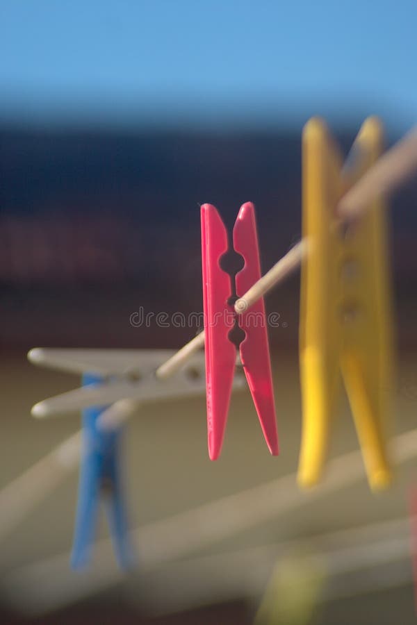 Washing line pegs stock photo. Image of line, washing, drying 794988