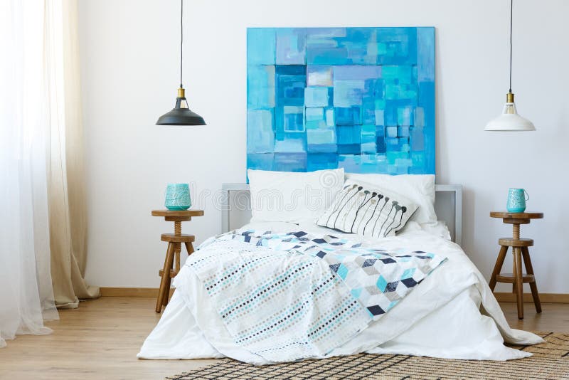 Peinture abstraite bleue image libre de droits Peinture abstraite bleue image libre de droits