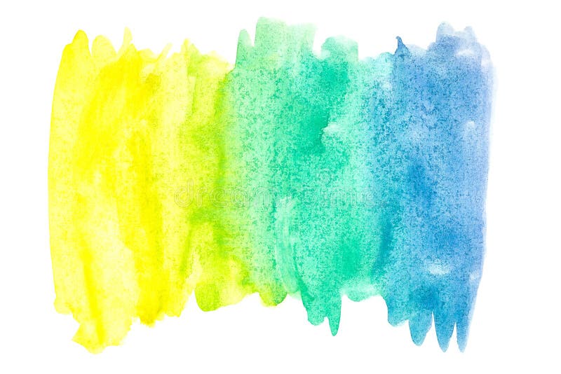 Peinture abstraite de main d'art d'aquarelle sur le fond blanc Fond d'aquarelle illustration libre de droits Peinture abstraite de main d'art d'aquarelle sur le fond blanc Fond d'aquarelle illustration libre de droits