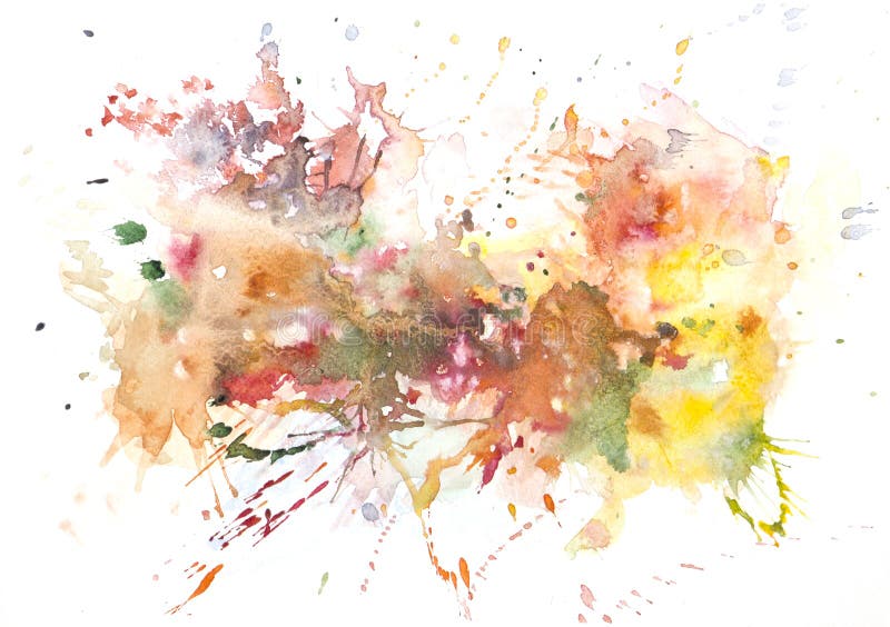 Peinture abstraite de main d'art d'aquarelle Fond illustration de vecteur Peinture abstraite de main d'art d'aquarelle Fond illustration de vecteur