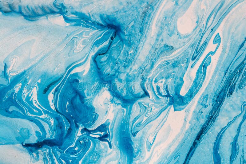 Peinture abstraite Peinture de marbre d'effet Peintures mélangées d'huile paraffinée d'azur et photo stock Peinture abstraite Peinture de marbre d'effet Peintures mélangées d'huile paraffinée d'azur et photo stock