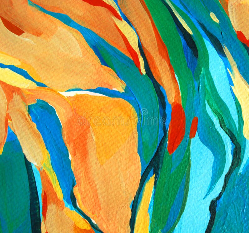 Peinture abstraite décorative, illustration illustration libre de droits Peinture abstraite décorative, illustration illustration libre de droits
