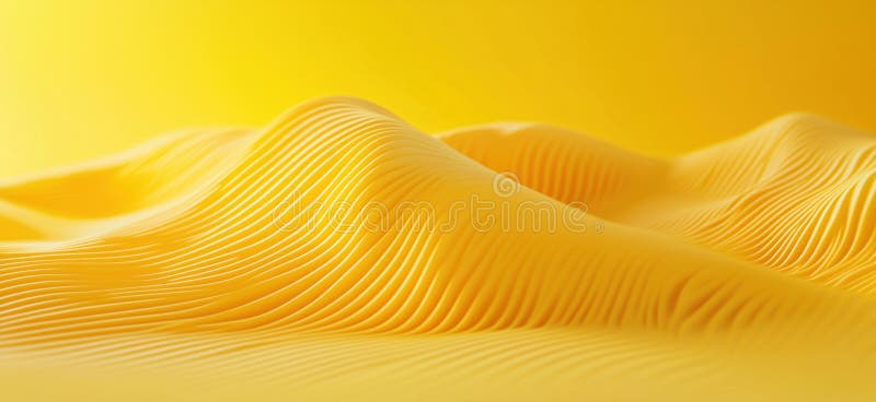 Peisaj galben texturat, cu unde curgătoare și cu crestături care creează un spațiu de copiere vibrant și dinamic al efectului vizu stock photography