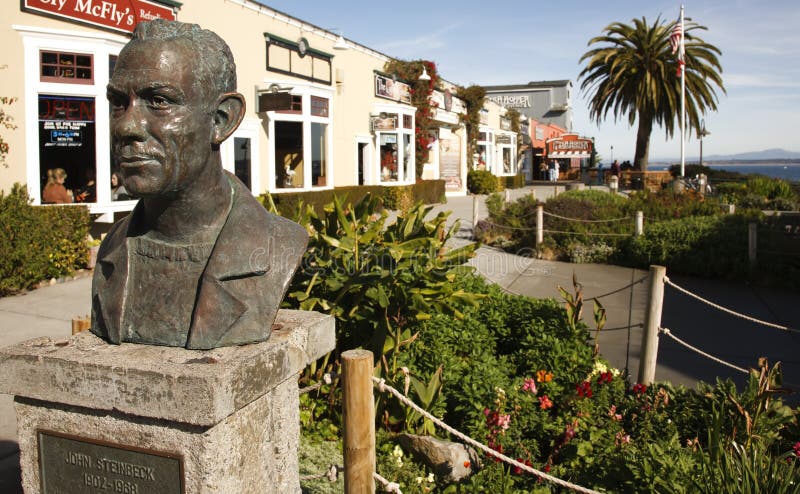 John Steinbeck Bust Cannery Row, Monterey Bay, California. John Steinbeck Bust Cannery Row, Monterey Bay, California