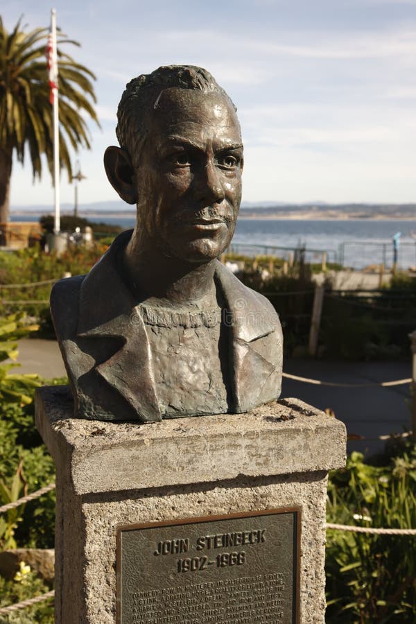 John Steinbeck Bust Cannery Row, Monterey Bay, California. John Steinbeck Bust Cannery Row, Monterey Bay, California