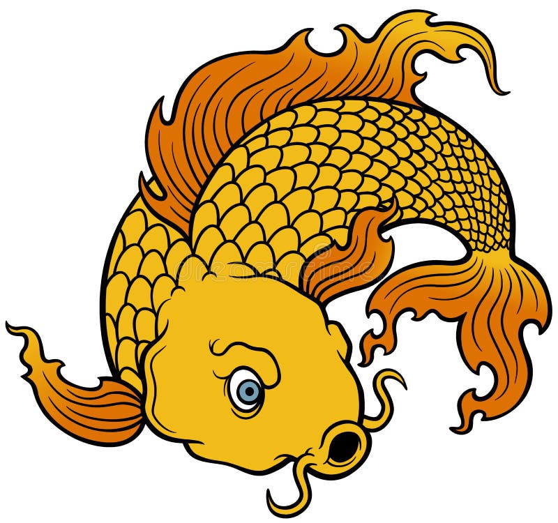 Peixes de Koi ilustração do vetor Peixes de Koi ilustração do vetor