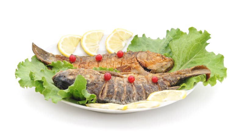 Peixes fritados imagens de stock Peixes fritados imagens de stock