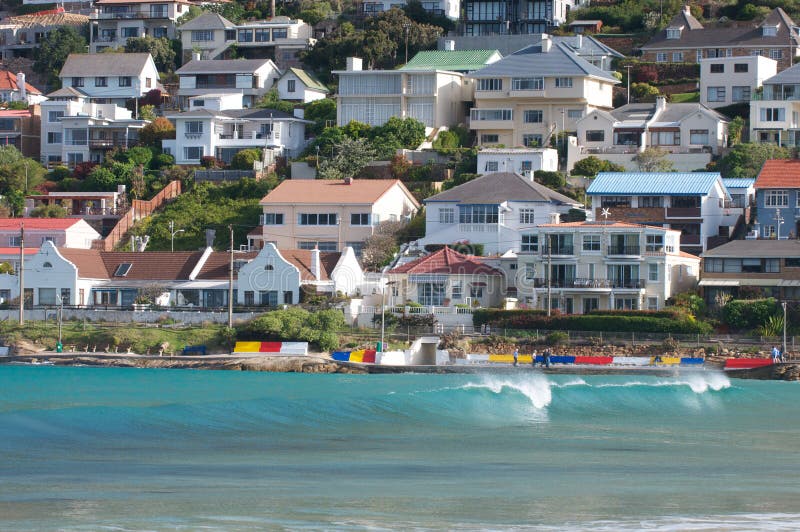 Fish Hoek, Cidade do Cabo imagens de stock