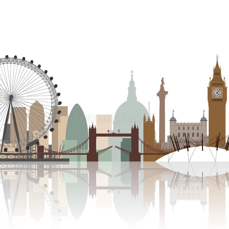 pejzaż miejski London royalty ilustracja pejzaż miejski London royalty ilustracja
