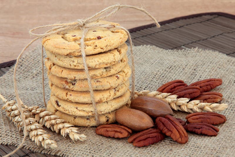 Pekannuss-Plätzchen stockfotografie Pekannuss-Plätzchen stockfotografie