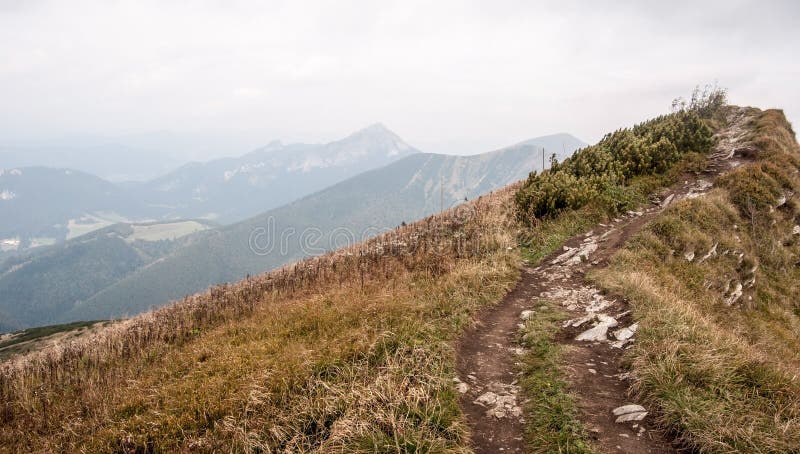 Pekelnik hill in Mala Fatra mountains in Slovakia