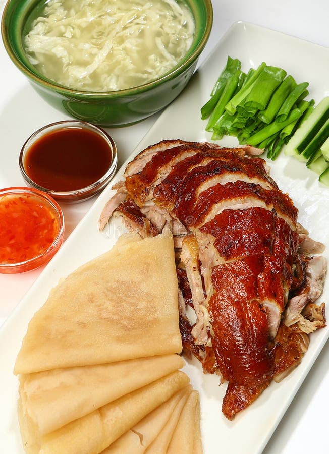 Peking Duck Duck Marinated with Ginger, Honey and Spices in a Classic ...