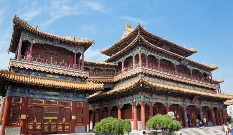 Peking, Lamatempel stock foto's Peking, Lamatempel stock foto's