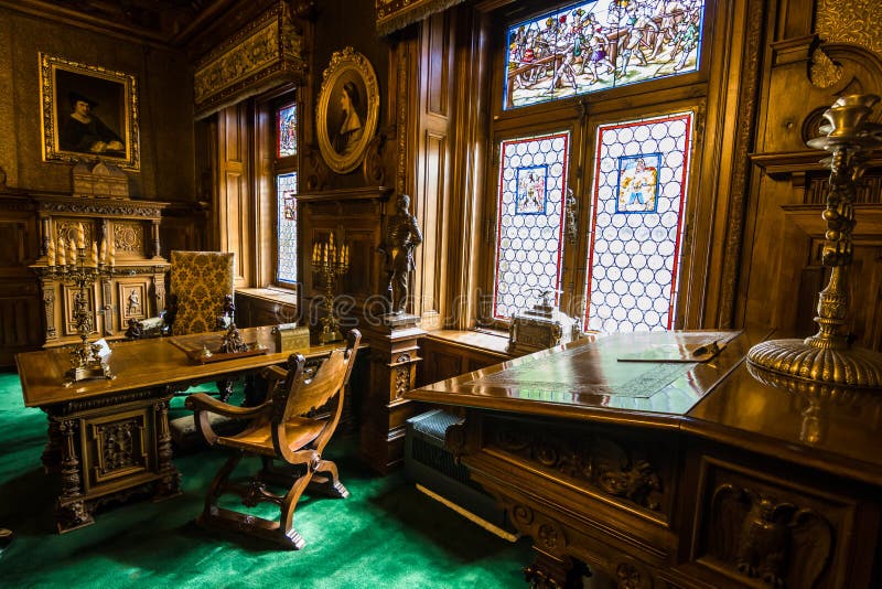 Peles Castle, Sinaia, Romania royalty free stock photography Peles Castle, Sinaia, Romania royalty free stock photography