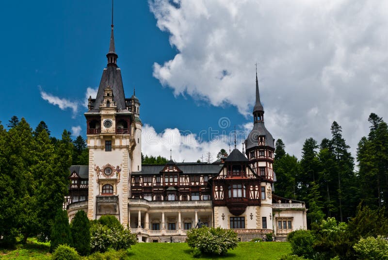 Peles Schloss stockbild Peles Schloss stockbild