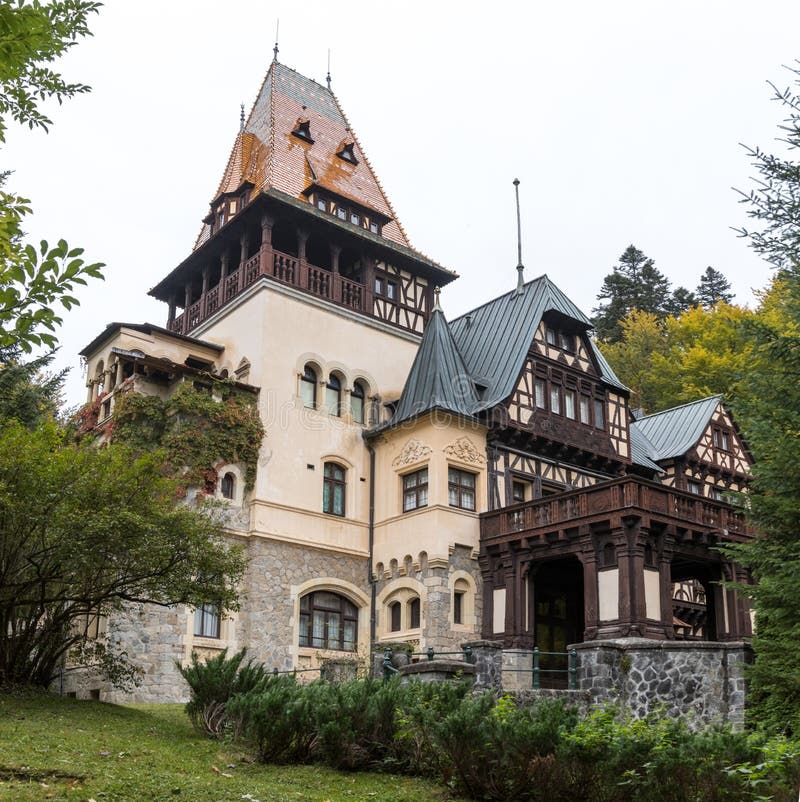 Pelisor castle located near Pelesh castle in Sinaia, in Romania royalty free stock image Pelisor castle located near Pelesh castle in Sinaia, in Romania royalty free stock image