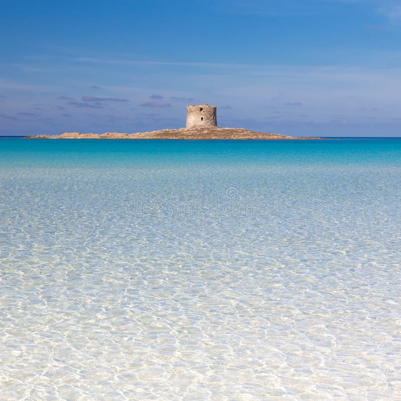 Pelosa beach, Sardinia, Italy.