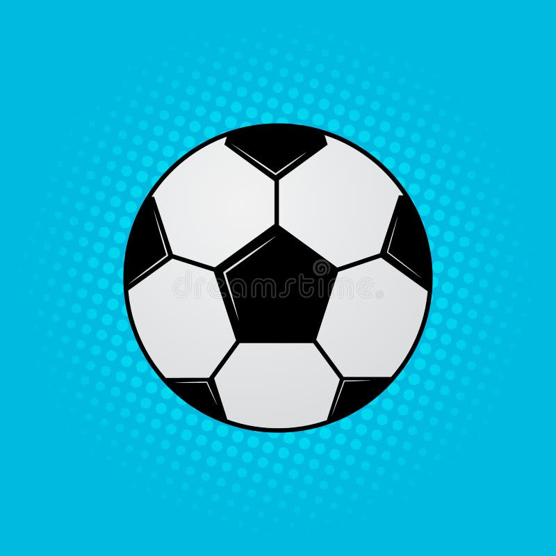 Pelota De Fútbol De Fondo Azul. Banderín De Fútbol Al Estilo Del Arte Pop. Ilustración Vectorial De Dibujos Animados Divertidos. D Ilustración del Vector - Ilustración de fondo, liga: 187520527 Pelota De Fútbol De Fondo Azul. Banderín De Fútbol Al Estilo Del Arte Pop. Ilustración Vectorial De Dibujos Animados Divertidos. D Ilustración del Vector - Ilustración de fondo, liga: 187520527