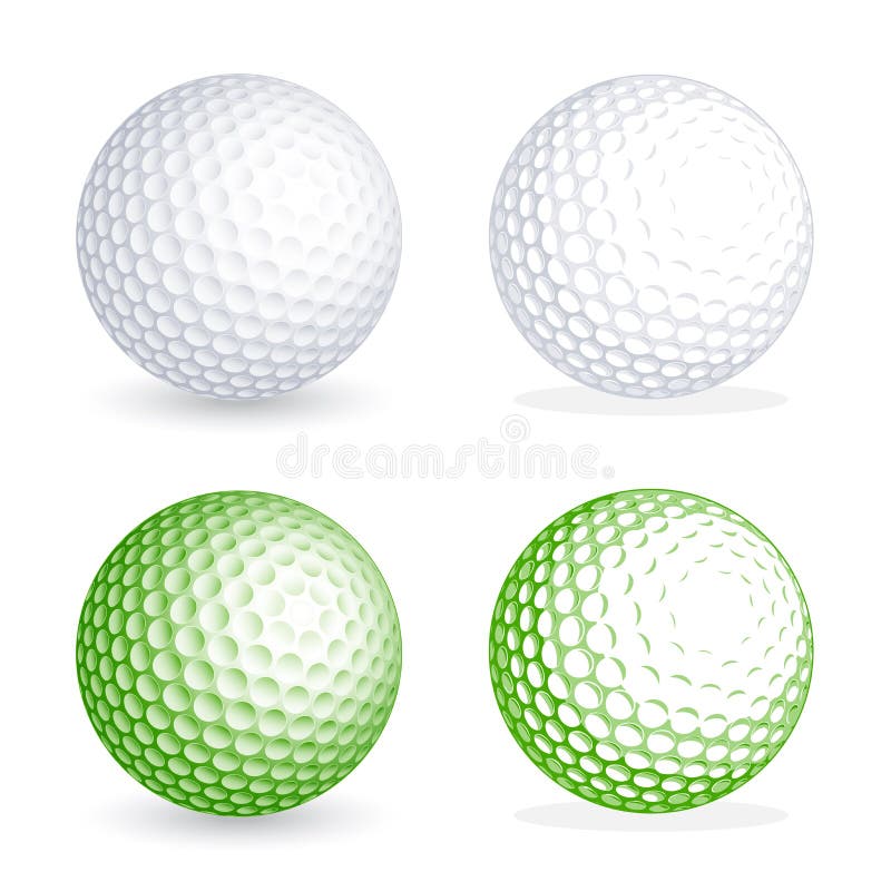 Pelota de golf del vector libre illustration Pelota de golf del vector libre illustration