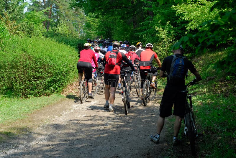 Peloton Of Bicycle Riders In A Race In Motion Editorial Stock Photo