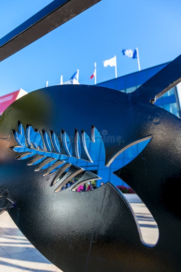 Cannes Film Festival: the Palme d'Or of the festival imprinted in front of the Palais des Festivals. Cannes Film Festival: the Palme d'Or of the festival imprinted in front of the Palais des Festivals.