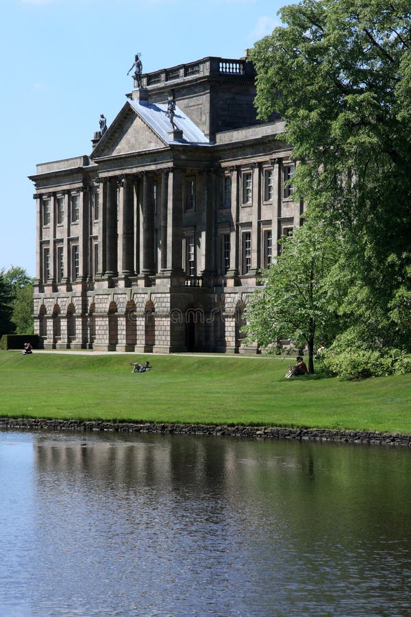Pemberley view Lyme Park stock image. Image of stately 15594573