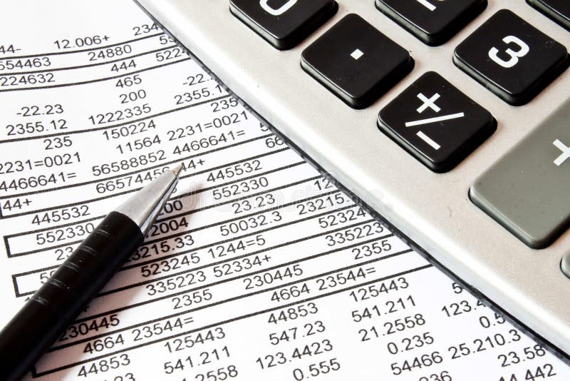 Calculations,accounting concept stock photos