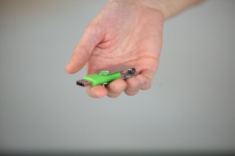 Pen Drive or Usb Stick in Hand or Memory Drive Stock Image Image of