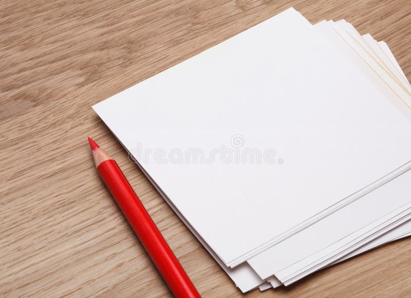 Pen en papier royalty-vrije stock foto