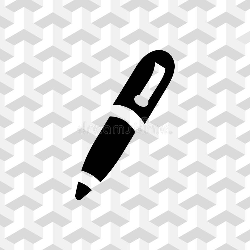 Pen icon stock vector illustration flat design royalty free illustration