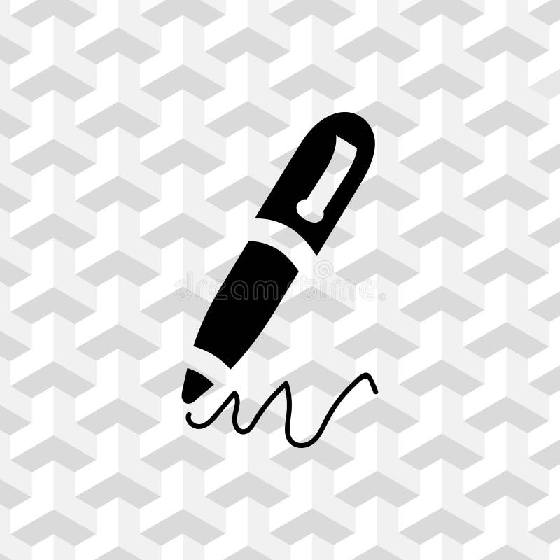 Pen icon stock vector illustration flat design royalty free illustration