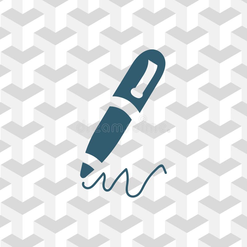 Pen icon stock vector illustration flat design vector illustration