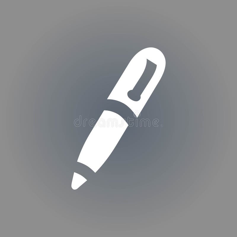 Pen icon stock vector illustration flat design vector illustration