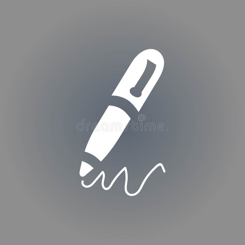 Pen icon stock vector illustration flat design royalty free illustration