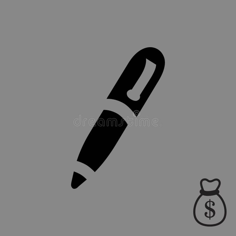 Pen icon stock vector illustration flat design royalty free illustration