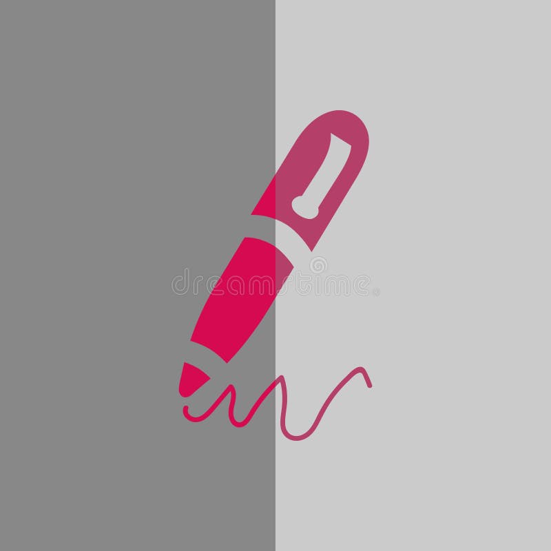 Pen icon stock vector illustration flat design vector illustration