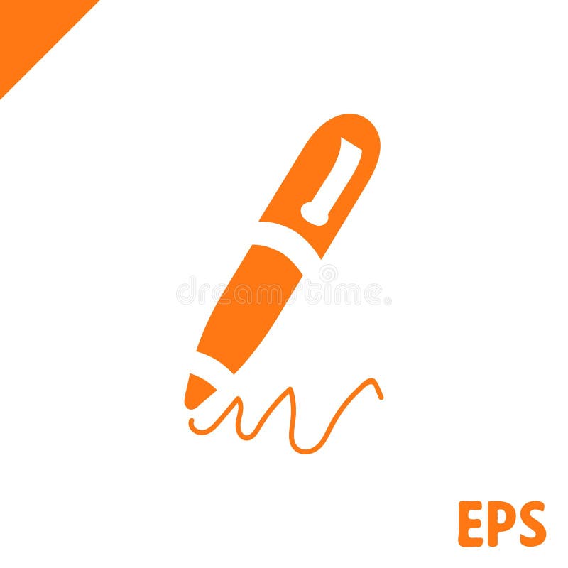 Pen icon stock vector illustration flat design royalty free illustration