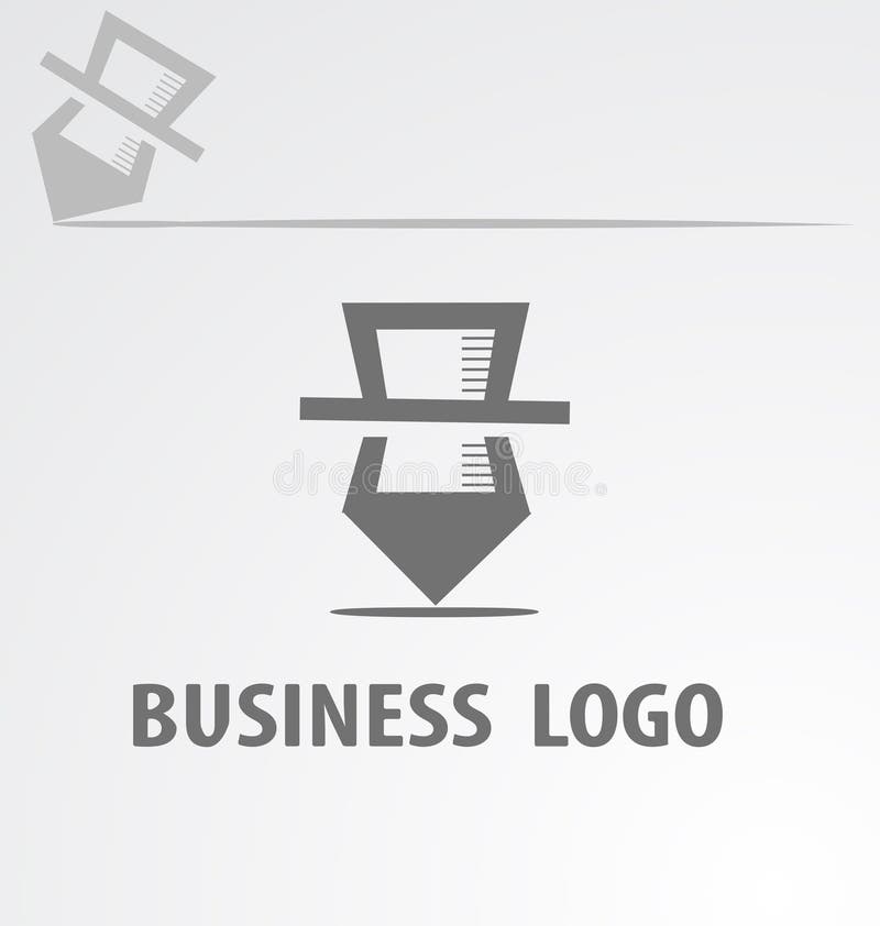 Pen logo royalty free illustration Pen logo royalty free illustration