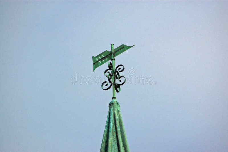 Pen Nib Weathervane stock afbeelding Pen Nib Weathervane stock afbeelding